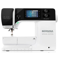 BERNINA 435 Black Edition – Vorderansicht mit schwarzer Blende und Display