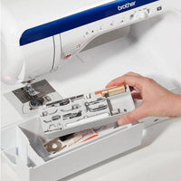 Brother Innov-is VQ4 Nähmaschine mit LCD-Touchscreen und großem Anschiebetisch