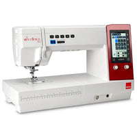 Elna eXcellence 782 – Frontansicht der Nähmaschine mit Farb-Touchscreen