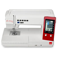 Elna eXcellence 782 – Frontansicht der Nähmaschine mit Farb-Touchscreen