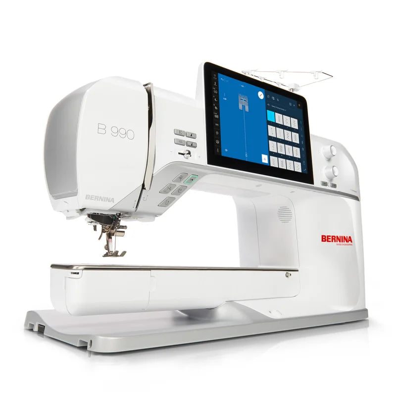 BERNINA 990 Näh- und Stickmaschine mit extragroßem Durchlass und Farb-Touchscreen