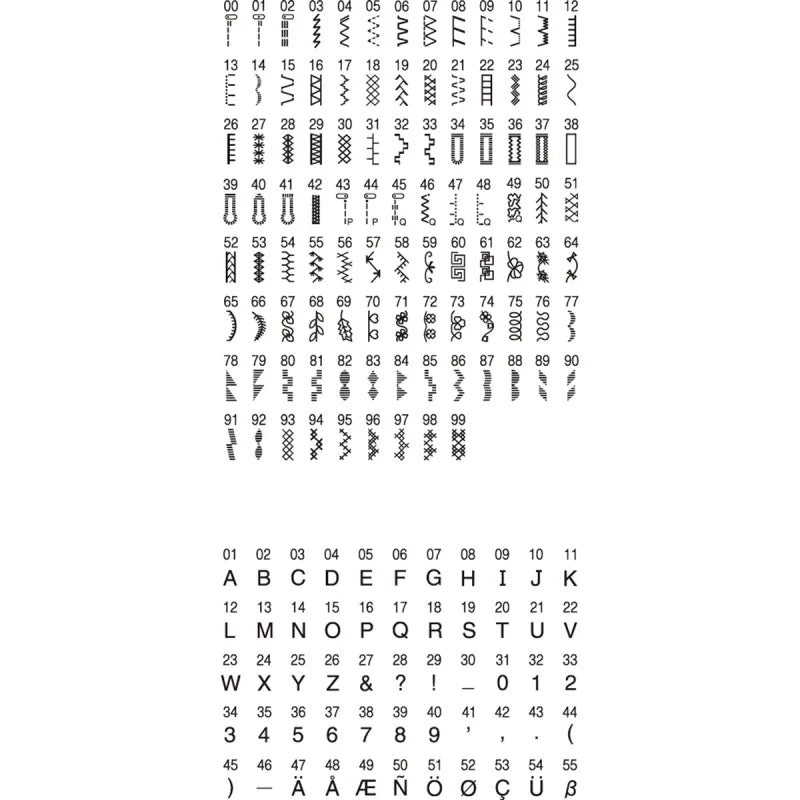 Brother FS100WT Nähmaschine mit LCD-Display und Anschiebetisch in Vorderansicht