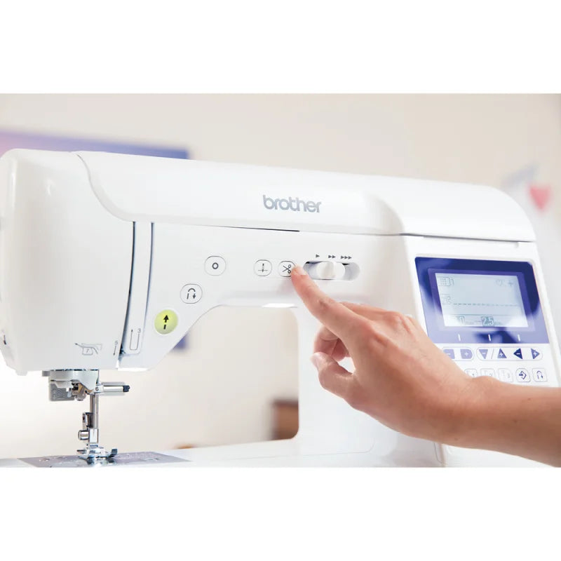 Nähfußdruck elektronisch einstellbar bei der NV1040 – ideal für Stretchstoffe