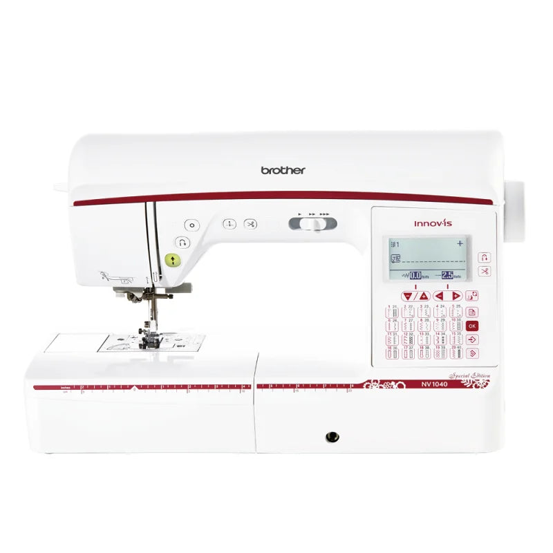 Brother Innov-is NV1040 Special Edition mit großem LC-Display und Bedienfeld in Nahaufnahme