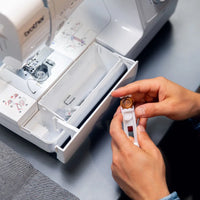 Nähbeispiel mit Zierstich auf der Brother Innov-is A65