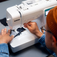 Nähbeispiel mit Zierstich auf der Brother Innov-is A65