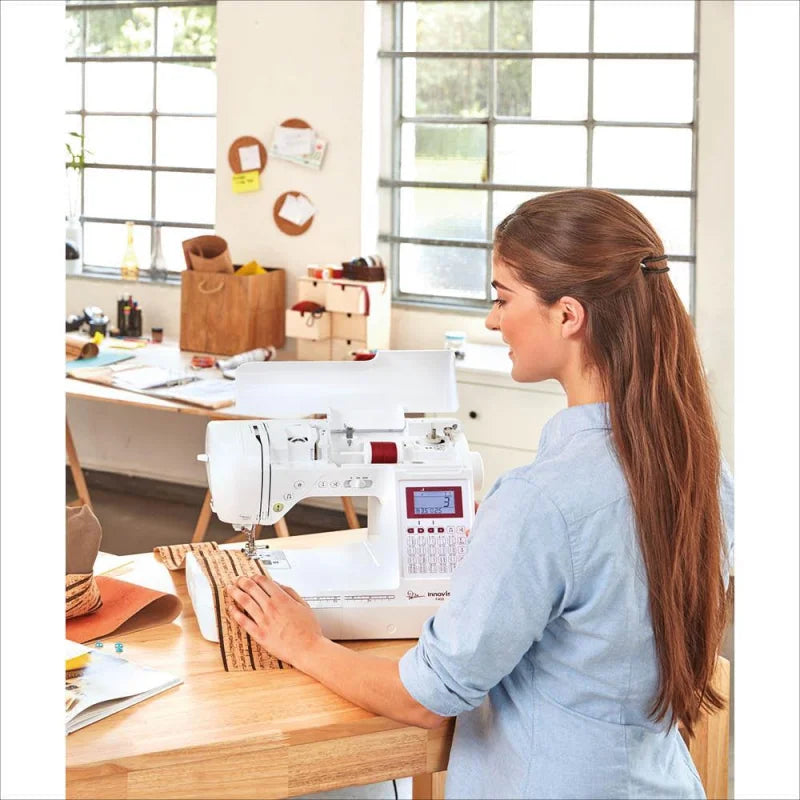 Nähbeispiel mit Zierstichen auf der Brother Innov-is F400