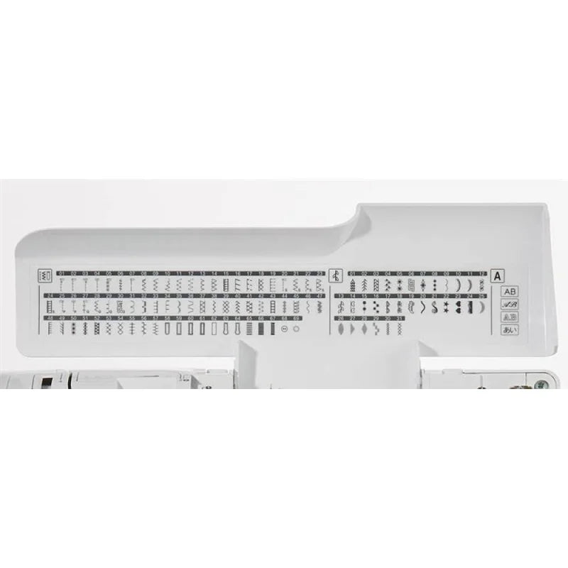 Brother Innov-is F410 Computernähmaschine mit LC-Display und Bedienfeld in Nahaufnahme