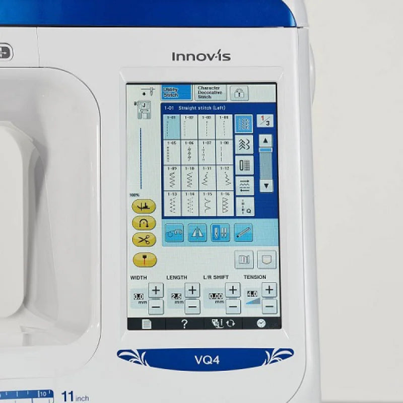 Brother Innov-is VQ4 Nähmaschine mit LCD-Touchscreen und großem Anschiebetisch