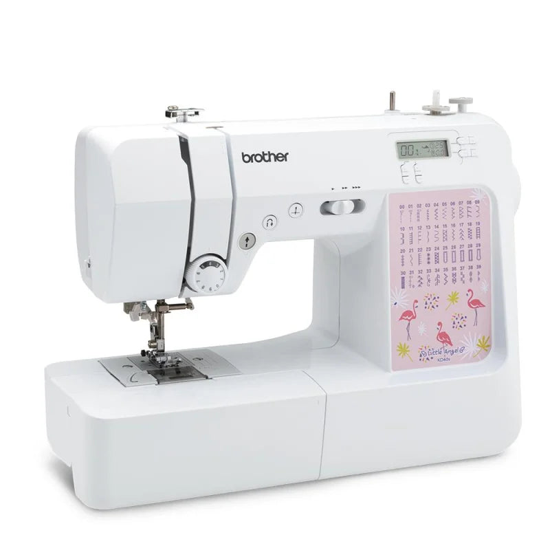 Brother KD40s Little Angel mit LCD-Anzeige und elektronischer Stichauswahl in Nahaufnahme