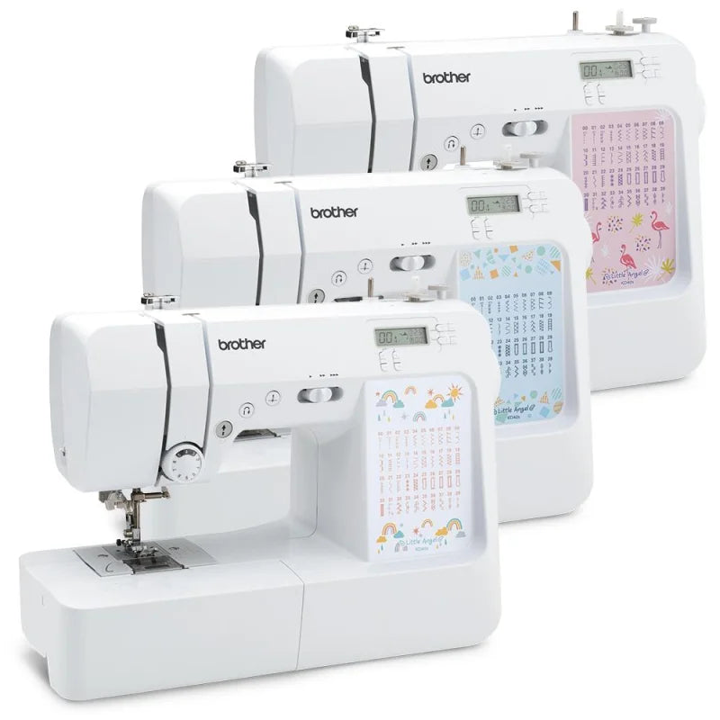 Brother KD40s Little Angel mit LCD-Anzeige und elektronischer Stichauswahl in Nahaufnahme