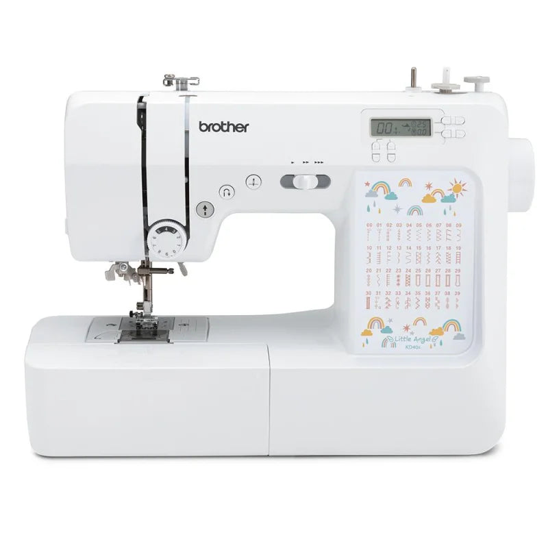 Brother KD40s Little Angel mit LCD-Anzeige und elektronischer Stichauswahl in Nahaufnahme