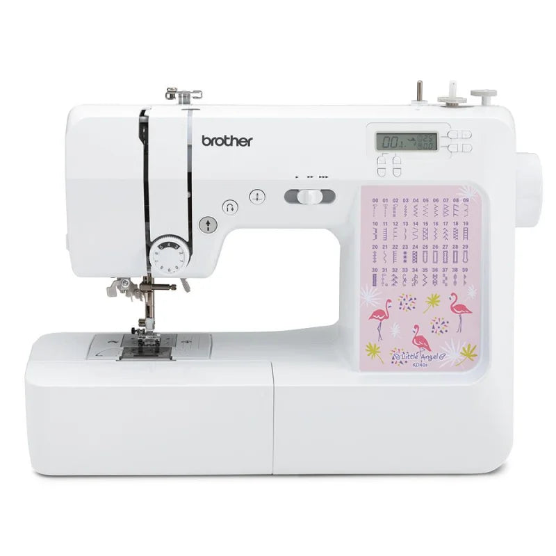 Brother KD40s Little Angel mit LCD-Anzeige und elektronischer Stichauswahl in Nahaufnahme