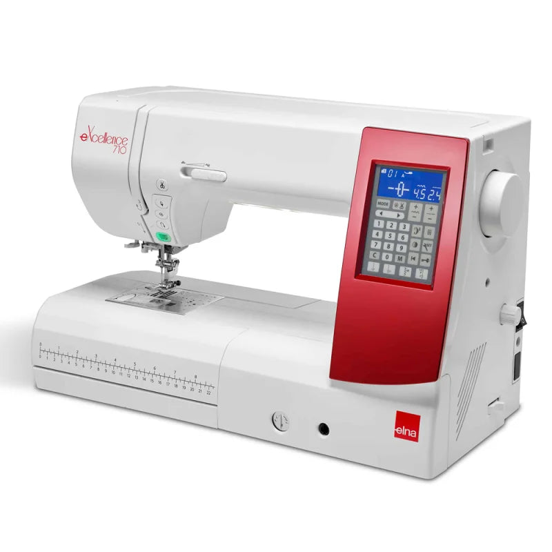 Elna eXcellence 710 mit großem Nähbereich und LCD-Anzeige
