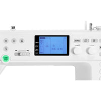 Elna eXcellence 720 Pro Nähmaschine mit großem Arbeitsbereich und übersichtlichem Bedienfeld