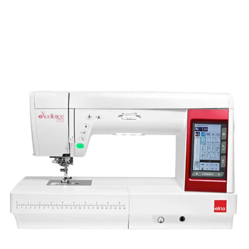 Elna eXcellence 770 Nähmaschine mit großem LCD-Touchscreen – Frontansicht