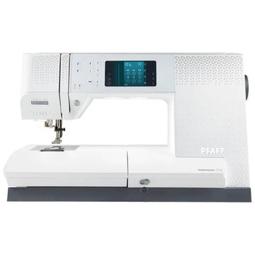 Farb-Touchscreen der PFAFF quilt expression 710 mit Originalstichanzeige