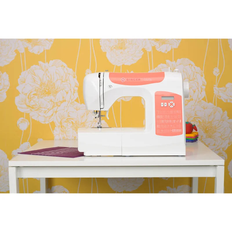 SINGER C5205-CR Nähmaschine in Coral-Rot