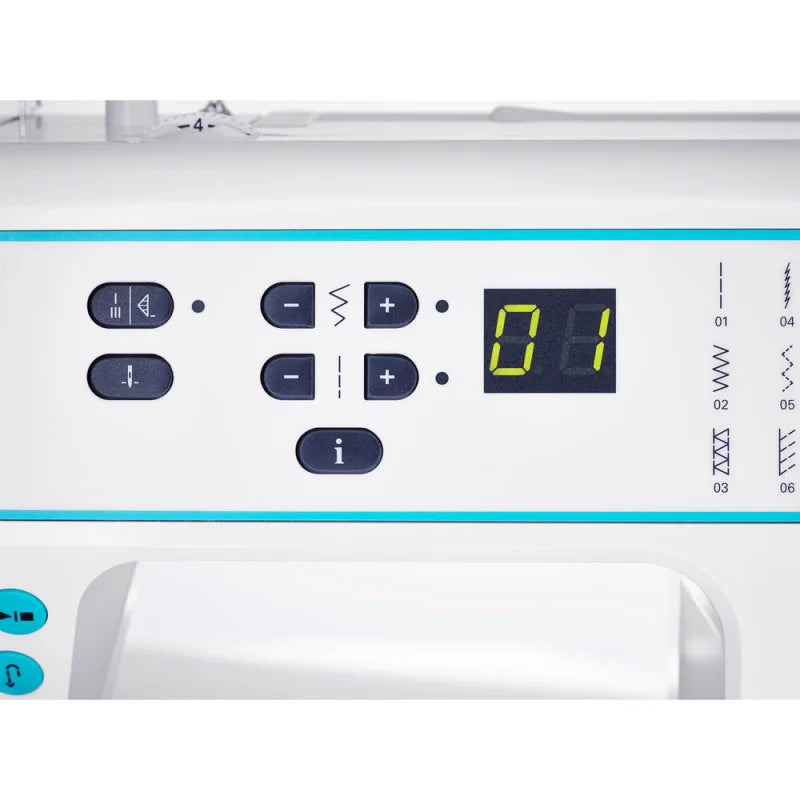 „Smarter by PFAFF 260C – Nähmaschine mit Display und Start-Stopp-Funktion“