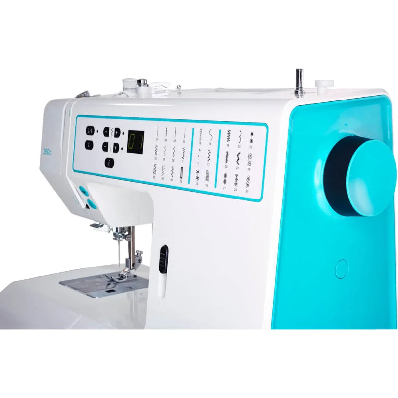 „Smarter by PFAFF 260C – Nähmaschine mit Display und Start-Stopp-Funktion“